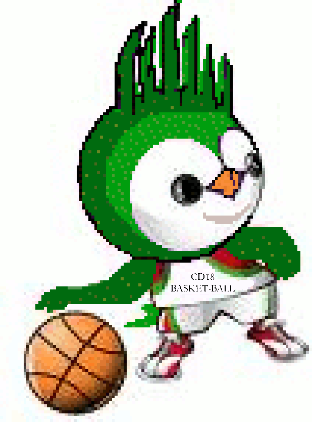 Dunky, mascotte de la Fête du Minibasket